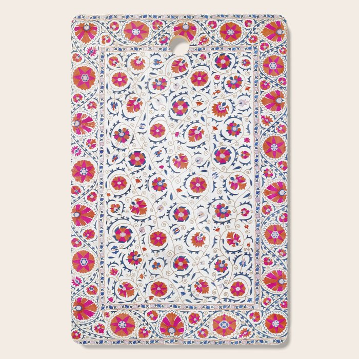 Kermina Suzani Uzbekistan Embroidery Print Cutting Board Gallery Image 1