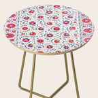 Kermina Suzani Uzbekistan Embroidery Print Side Table Gallery Image 2