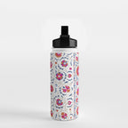 Kermina Suzani Uzbekistan Embroidery Print Water Bottle Gallery Image 2