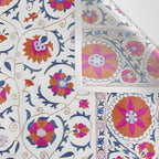 Kermina Suzani Uzbekistan Embroidery Print Wall Tapestry Gallery Image 3