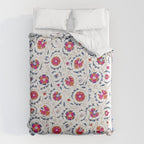 Kermina Suzani Uzbekistan Embroidery Print Duvet Cover Gallery Image 6
