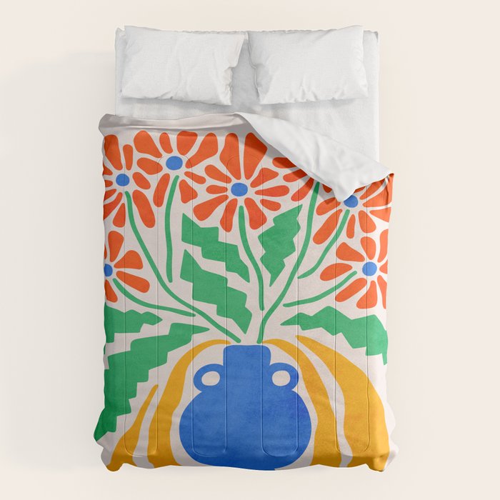 FOLIAGE 001: Hibiscus | Flower Market Comforter Gallery Image 6