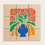 FOLIAGE 001: Hibiscus | Flower Market Wood Wall Art Gallery Image 1