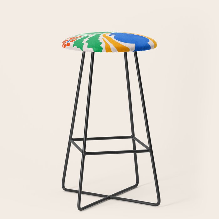 FOLIAGE 001: Hibiscus | Flower Market Stool Gallery Image 1