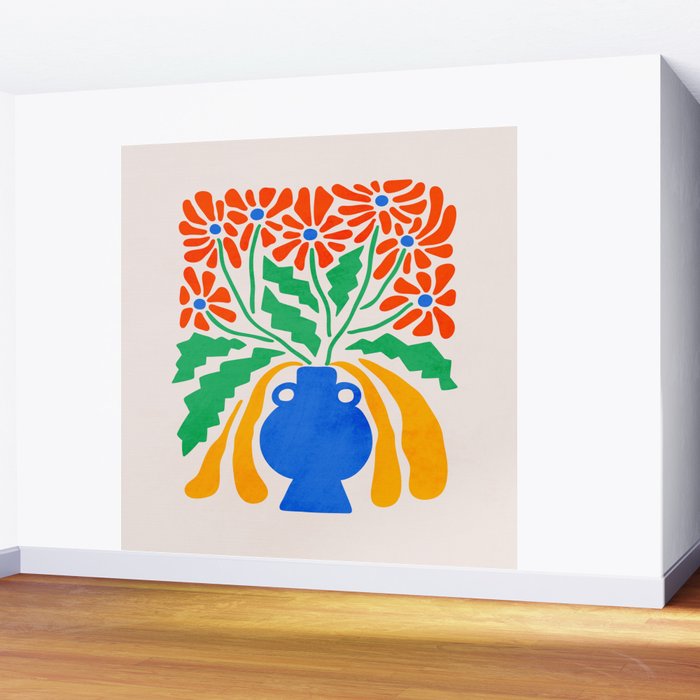 FOLIAGE 001: Hibiscus | Flower Market Wall Mural Gallery Image 2