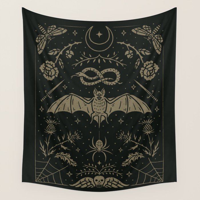 Cemetery Nights Wall Tapestry
