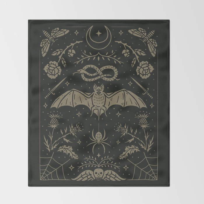 Cemetery Nights Throw Blanket Gallery Image 2