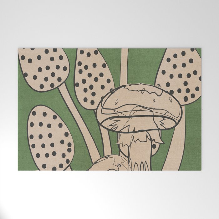 Abstract Mushrooms 4 Welcome Mat Gallery Image 1