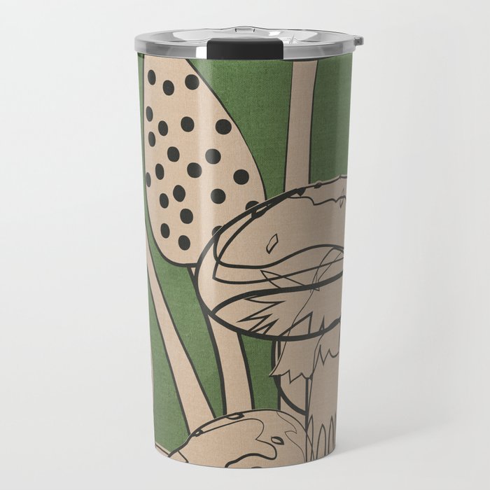 Abstract Mushrooms 4 Travel Mug Gallery Image 1
