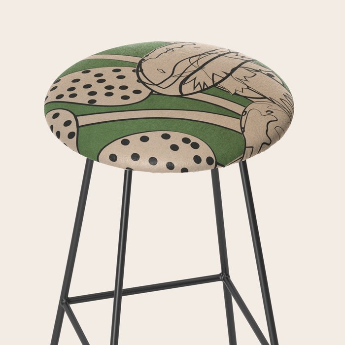 Abstract Mushrooms 4 Stool Gallery Image 2