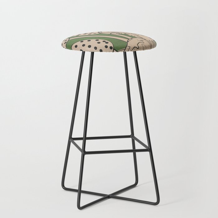 Abstract Mushrooms 4 Stool Gallery Image 1