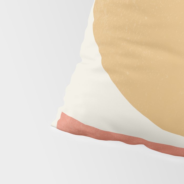 Geometric Balance - Gold Coral Pillow Sham Gallery Image 4