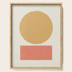 Geometric Balance - Gold Coral Serving Tray Gallery Image 1