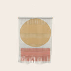 Geometric Balance - Gold Coral Wall Hanging Gallery Image 1