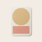 Geometric Balance - Gold Coral Bath Mat Gallery Image 1