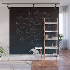 Falling star constellation Wall Mural Gallery Image 1