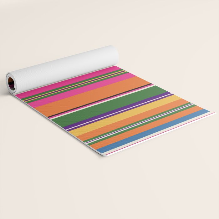 Folk abstract pattern #3 Yoga Mat Gallery Image 2