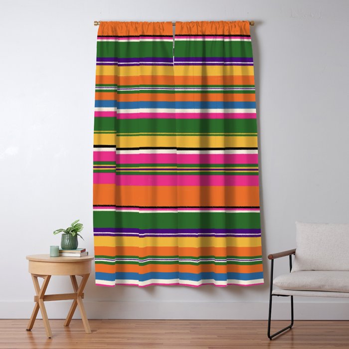 Folk abstract pattern #3 Window Curtain Gallery Image 5