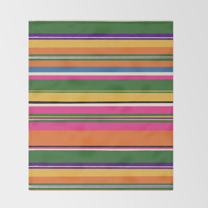 Folk abstract pattern #3 Throw Blanket Gallery Image 2