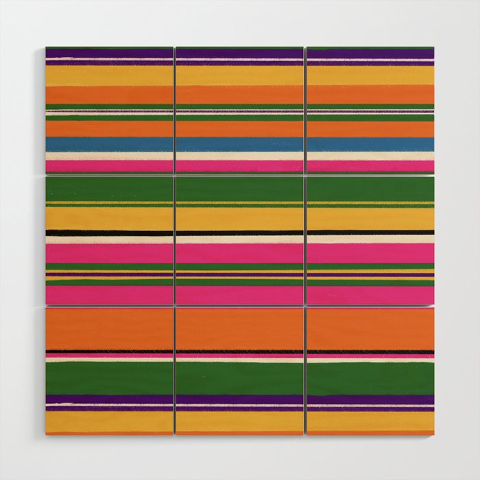 Folk abstract pattern #3 Wood Wall Art Gallery Image 1