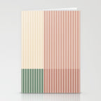 Color Block Line Abstract XXIII Stationery Card Gallery Image 2