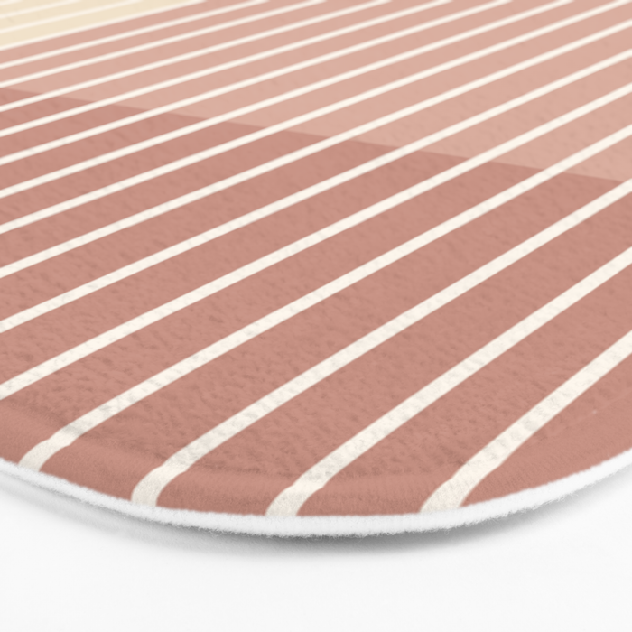 Color Block Line Abstract XXIII Bath Mat Gallery Image 3
