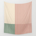 Color Block Line Abstract XXIII Wall Tapestry Gallery Image 4