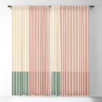 Color Block Line Abstract XXIII Window Curtain Gallery Image 5