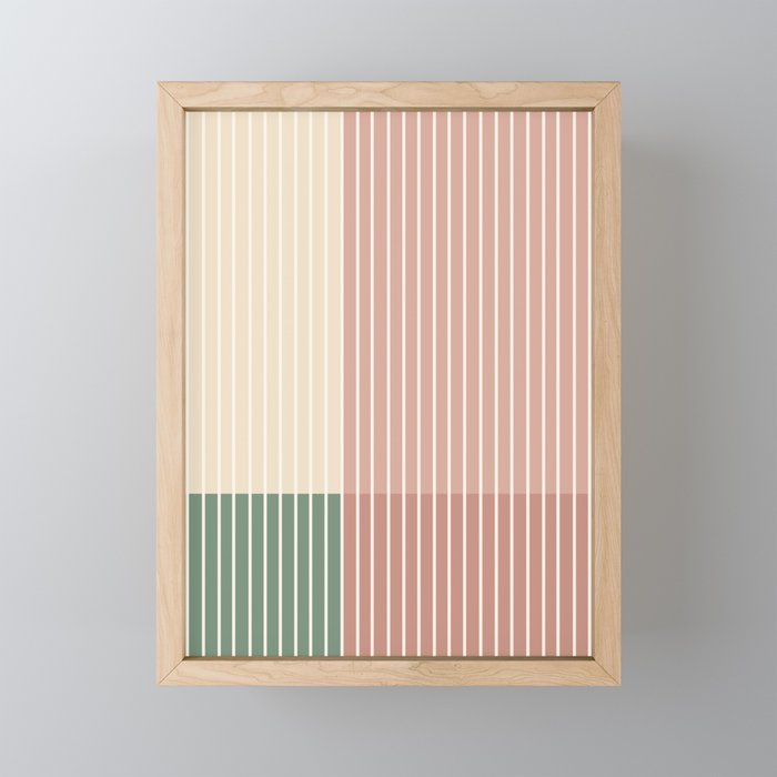 Color Block Line Abstract XXIII Mini Art Print Gallery Image 1