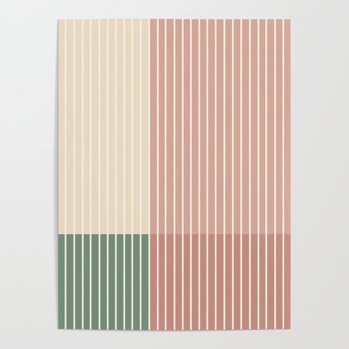 Color Block Line Abstract XXIII Poster Gallery Image 4