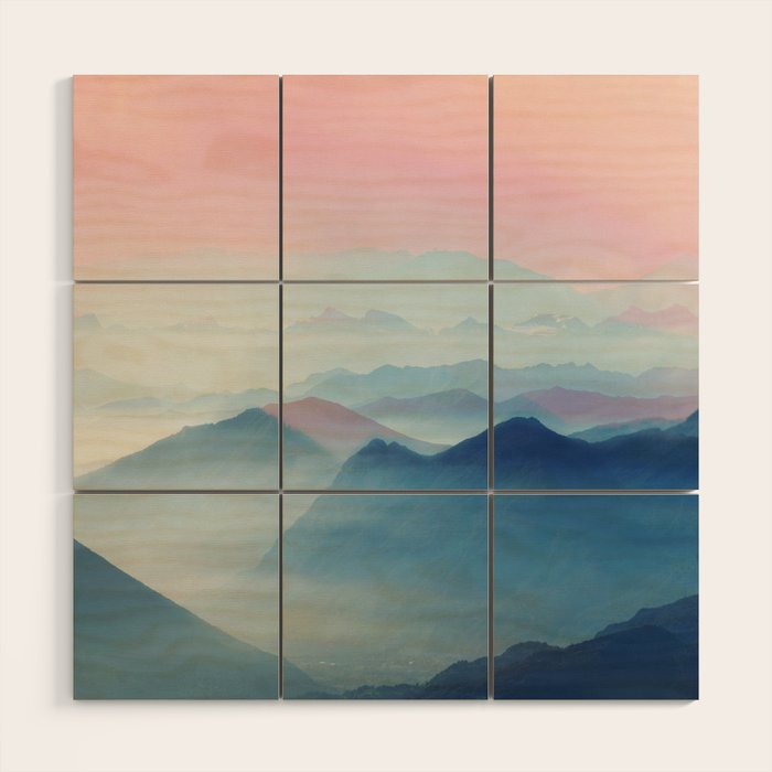 Mountains Wood Wall Art Gallery Image 1