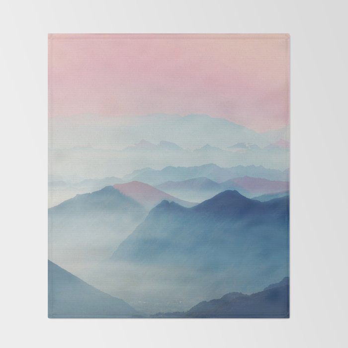 Mountains Throw Blanket Gallery Image 2