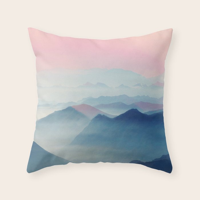 Mountains Throw Pillow Gallery Image 6