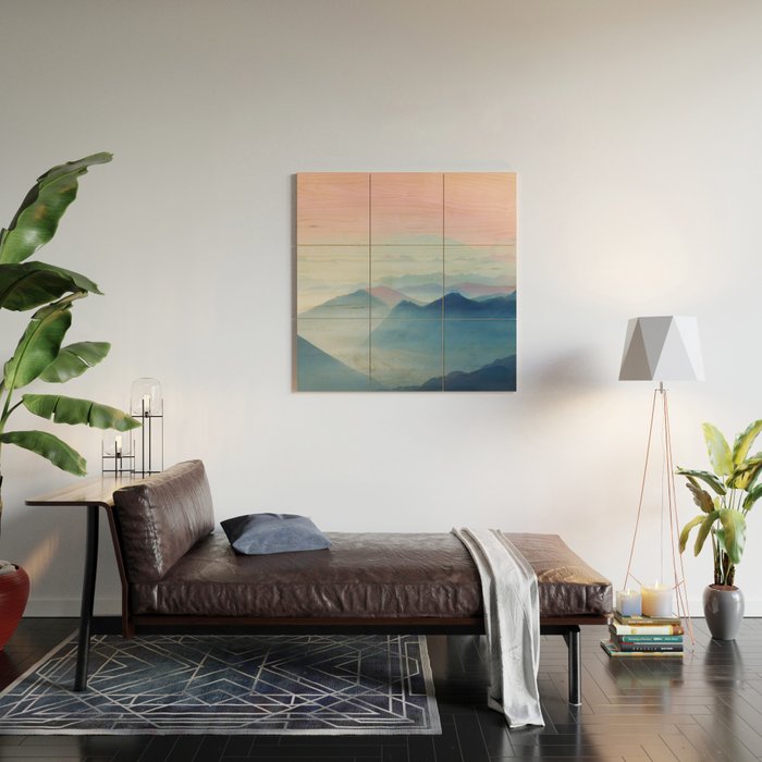 Mountains Wood Wall Art Gallery Image 2