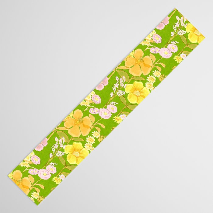 Grandma's Flowers (Green) Table Runner Gallery Image 3