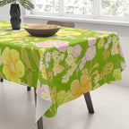 Grandma's Flowers (Green) Tablecloth Gallery Image 3