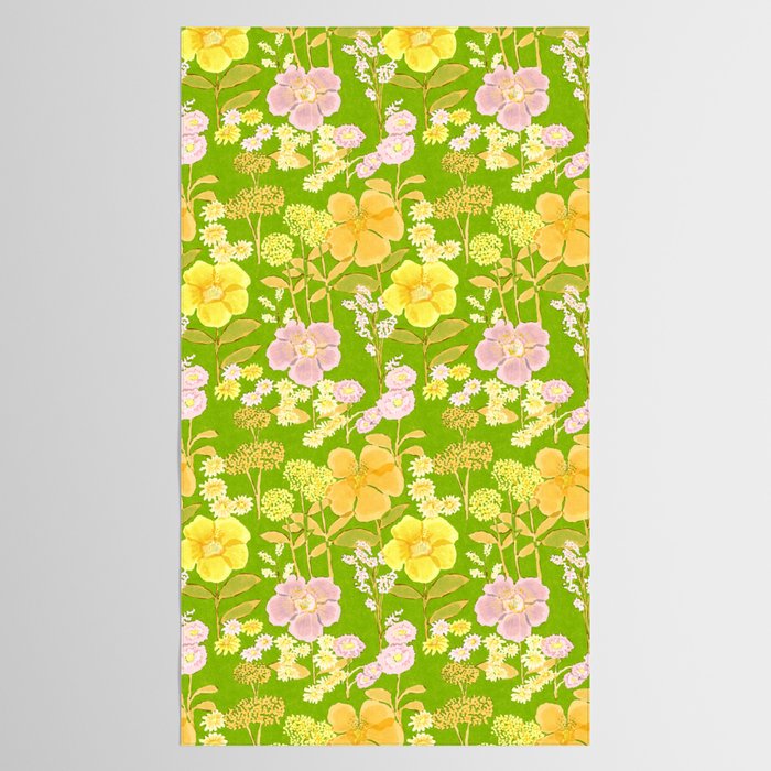 Grandma's Flowers (Green) Tablecloth Gallery Image 2