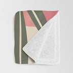 Minimal Abstract Flowers 21 Throw Blanket Gallery Image 3