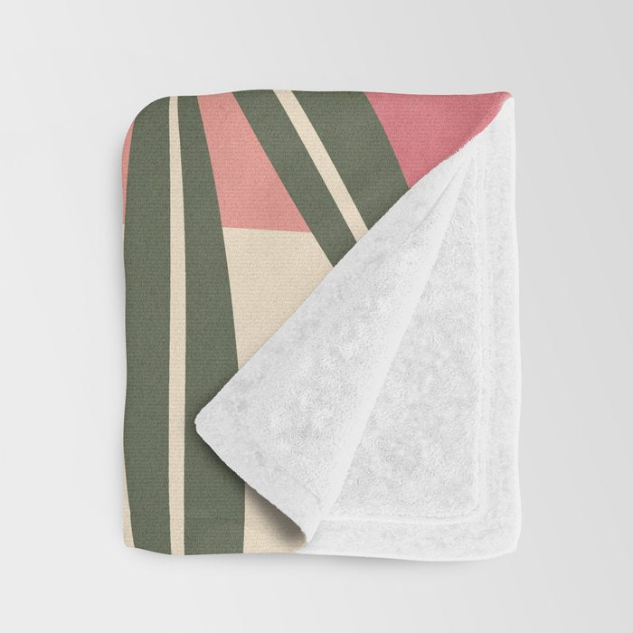 Minimal Abstract Flowers 21 Throw Blanket Gallery Image 3