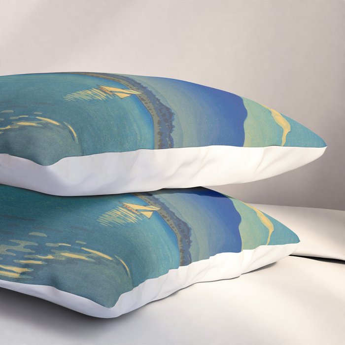 Tsuchiya Koitsu Vintage Japanese Woodblock Print Mount Fuji Pillow Sham Gallery Image 3