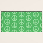 Peace Symbols - Green Desk Mat Gallery Image 3