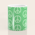 Peace Symbols - Green Coffee Mug Gallery Image 4