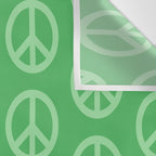 Peace Symbols - Green Wall Tapestry Gallery Image 3