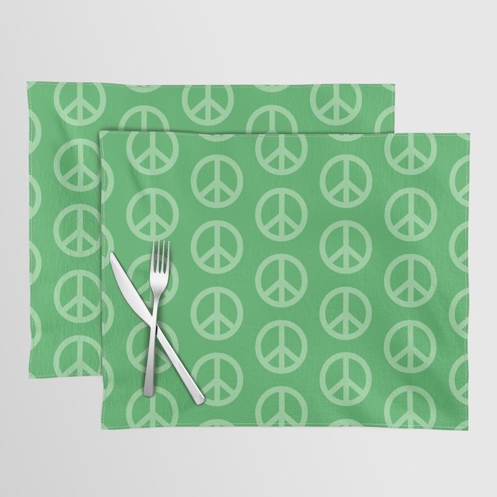 Peace Symbols - Green Placemat Gallery Image 1