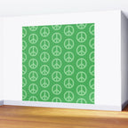 Peace Symbols - Green Wall Mural Gallery Image 2
