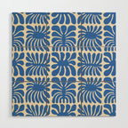 Abstract organic nature plant leaf pattern Wood Wall Art Gallery Image 1