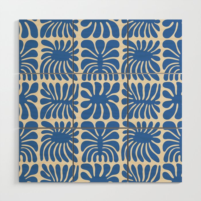 Abstract organic nature plant leaf pattern Wood Wall Art Gallery Image 1