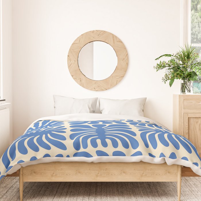 Abstract organic nature plant leaf pattern Duvet Cover Gallery Image 3
