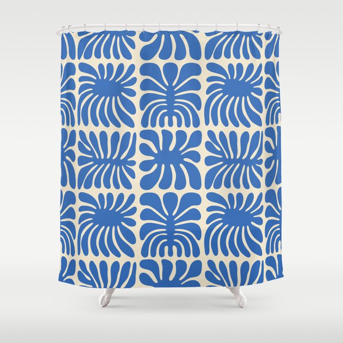 Abstract organic nature plant leaf pattern Shower Curtain Gallery Image 1