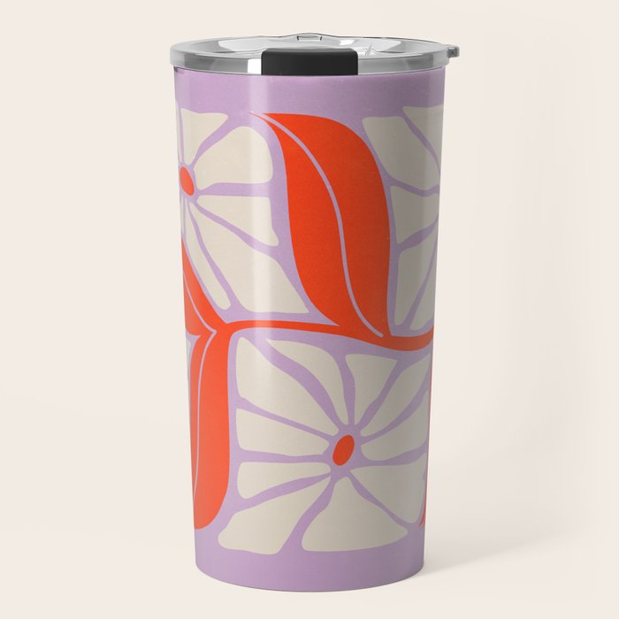 Plum & Flamingo: Les Fleurs | Flower Market Color Series 06 Travel Mug Gallery Image 1